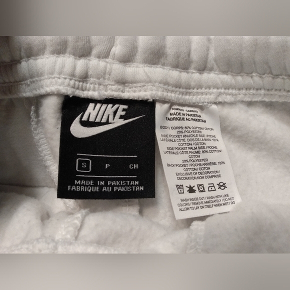 Vintage NIKE JUST DO IT Pete Sampras 90s Athletic Cotton White Sweat Shorts - Picture 4 of 13